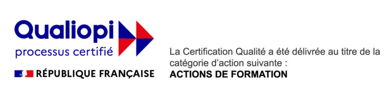 logo de certification QUALIOPI pour ACTIONS DE FORMATION